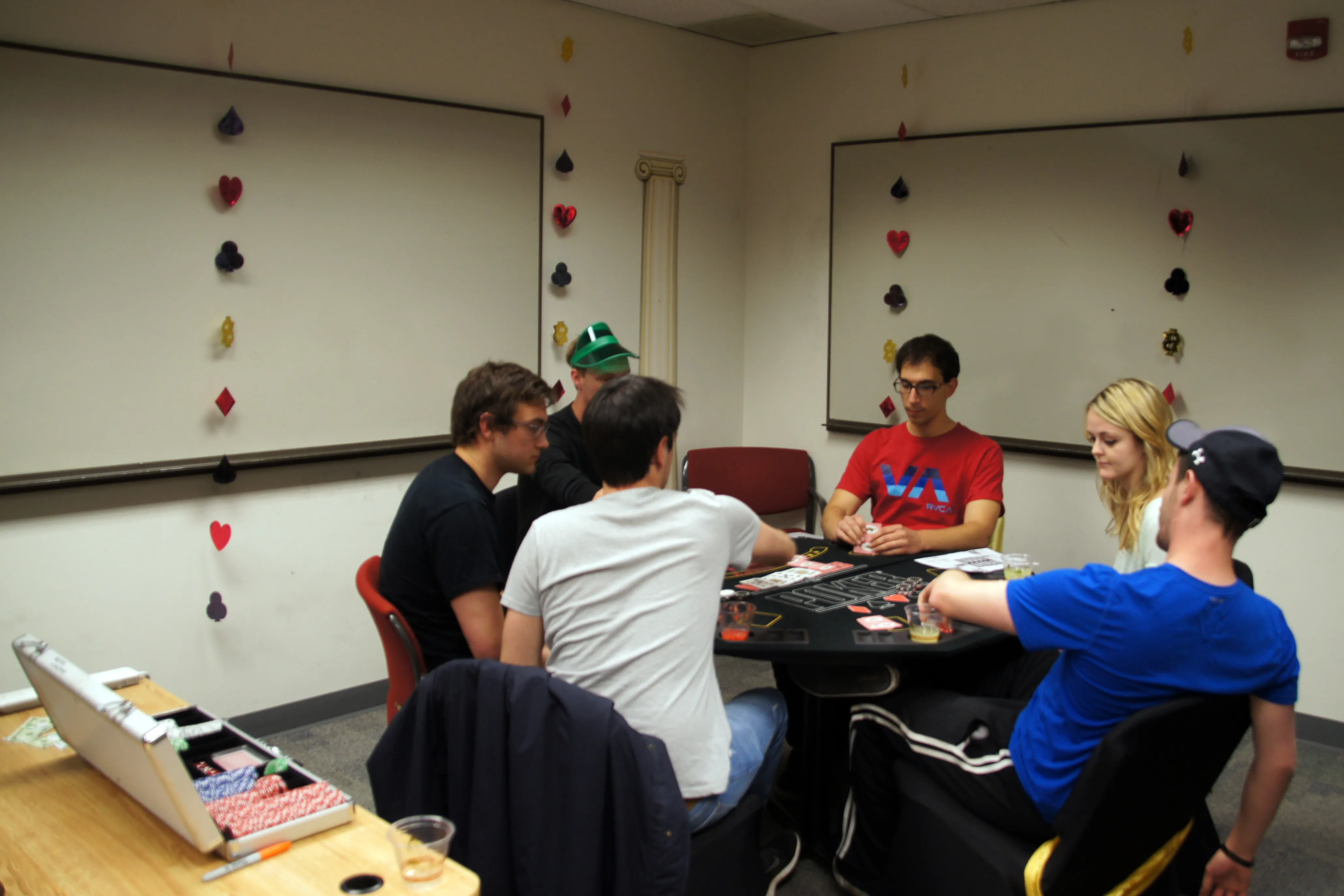 Students Participating in Casino night 