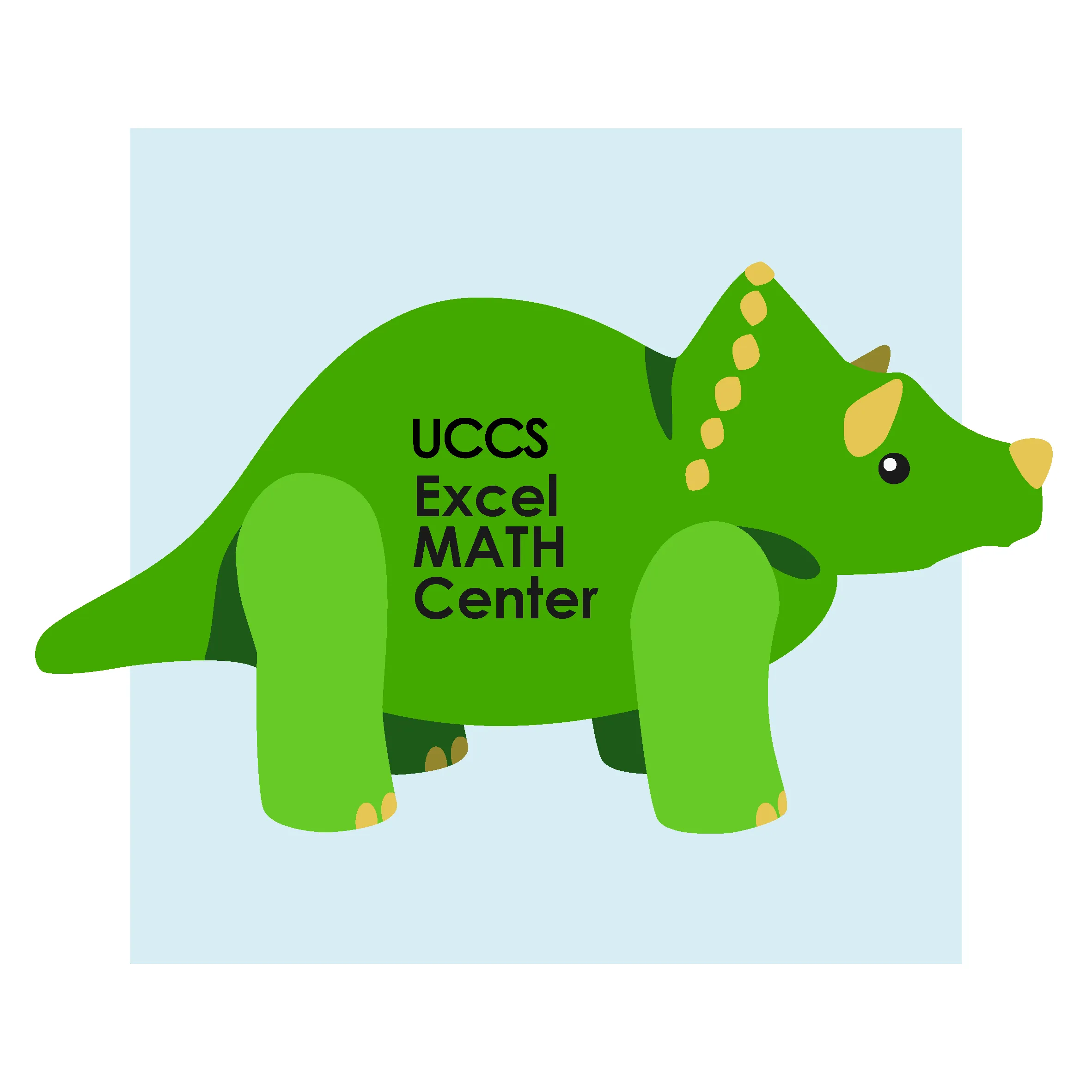 Math Center Dinosaur Sticker
